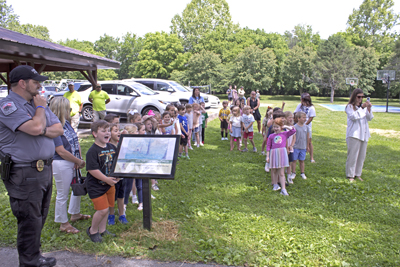 Picture from Story Walk ribbon cutting