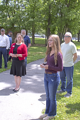 Picture from Story Walk ribbon cutting