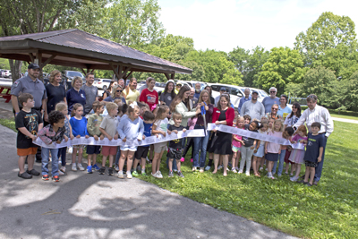 Picture from Story Walk ribbon cutting