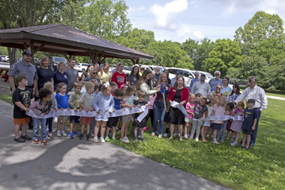 Picture from Story Walk ribbon cutting