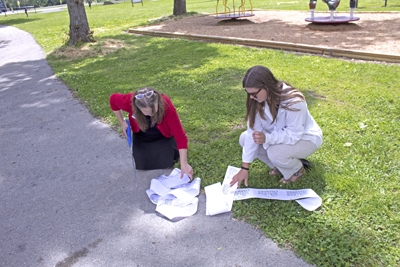 Picture from Story Walk ribbon cutting