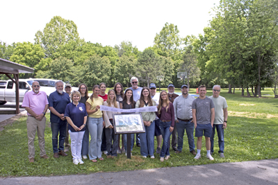 Picture from Story Walk ribbon cutting