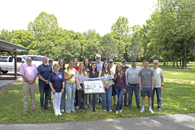 Picture from Story Walk ribbon cutting