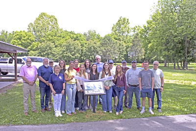 Picture from Story Walk ribbon cutting