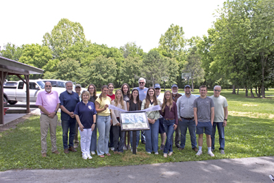 Picture from Story Walk ribbon cutting