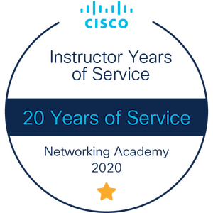 Cisco Academy 20 years as instructor